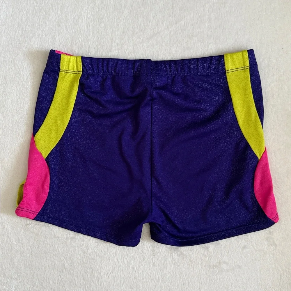 {Danskin} Freestyle | Shimmer Gymnastics Leo Shorts Bright Pink (L 10/12)